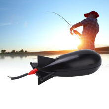 20cm Carp Feeder Float Bait Holder Large Bomb Bait Thrower Black