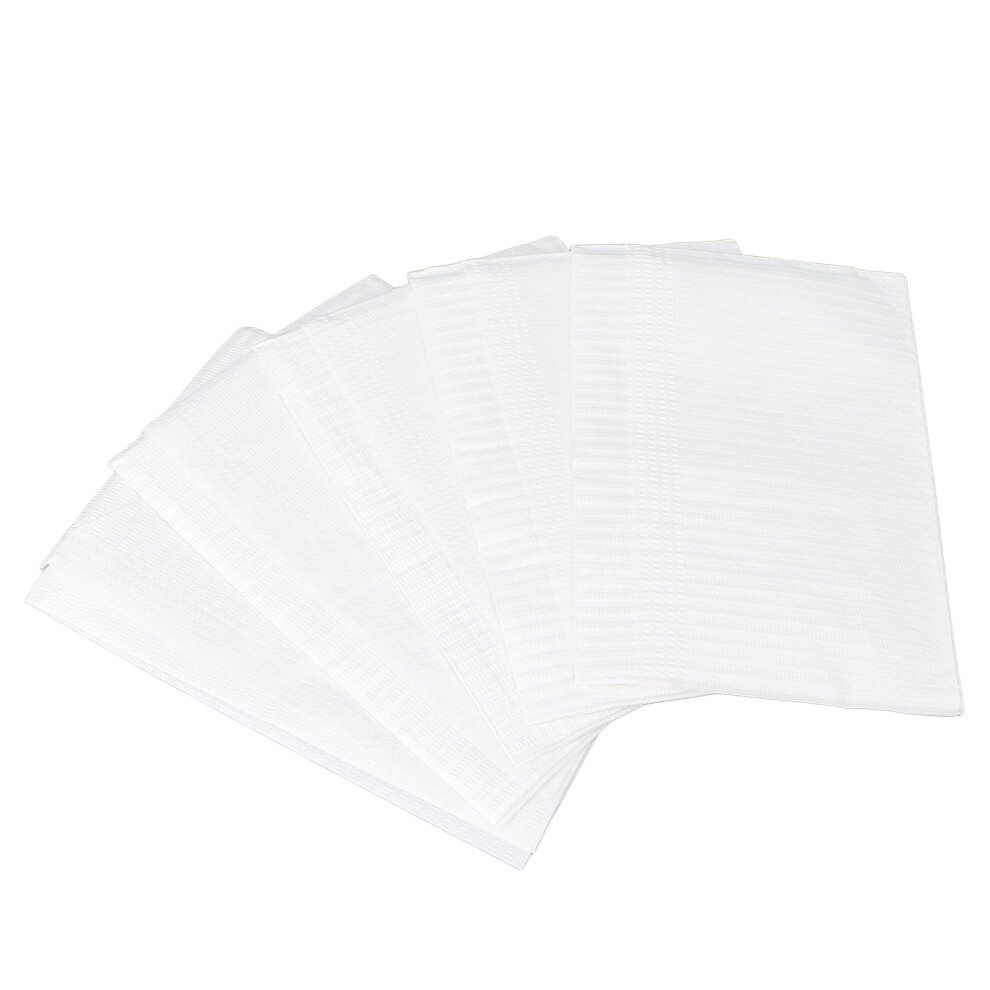 Waterproof 125 Pcs Disposable Tattoo & Nail Wipes 13.6x17.7in White
