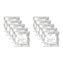Reusable Aluminum Foil Sealable Storage Bags, 2025 New-10Pcs L