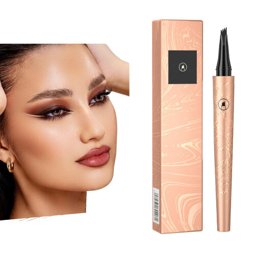 Professional 4 Prong Brow Pen With Quick Drys Liquid-02 A
