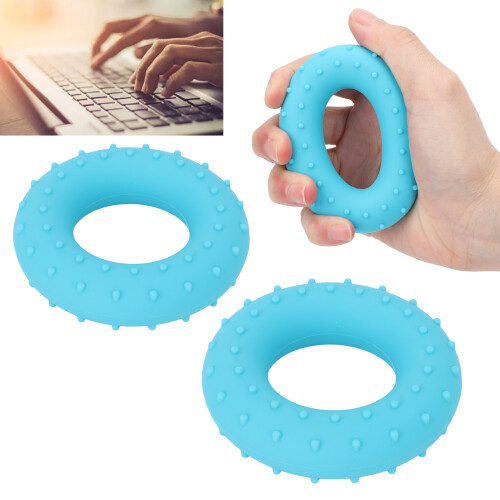 Silicon-Handgriffstärkungsring 2 Stück, Blau 40 lb, 7 cm