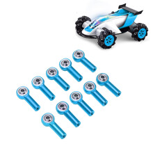 RC Model Aluminium Link Rod End Ball Joints 10 Pack M3 26mm for 1/10/1/8 Blue