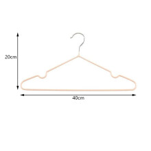 40cm Edelstahl Kleiderbügel Pink – Doppelte Verwendung Wäscheleine