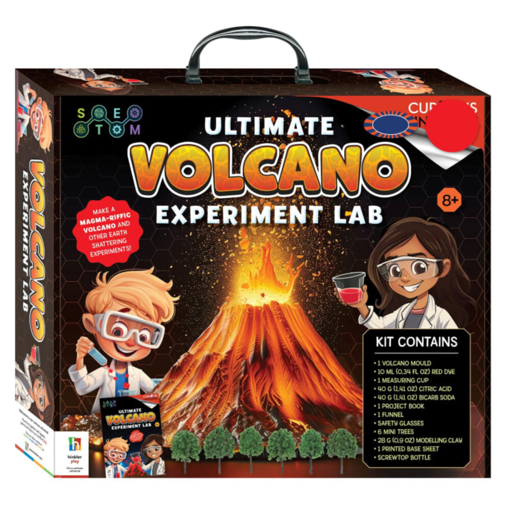Aamen Stem Volcano Experiment Kit Fun Educational Science Toy For Kids With Mold Book