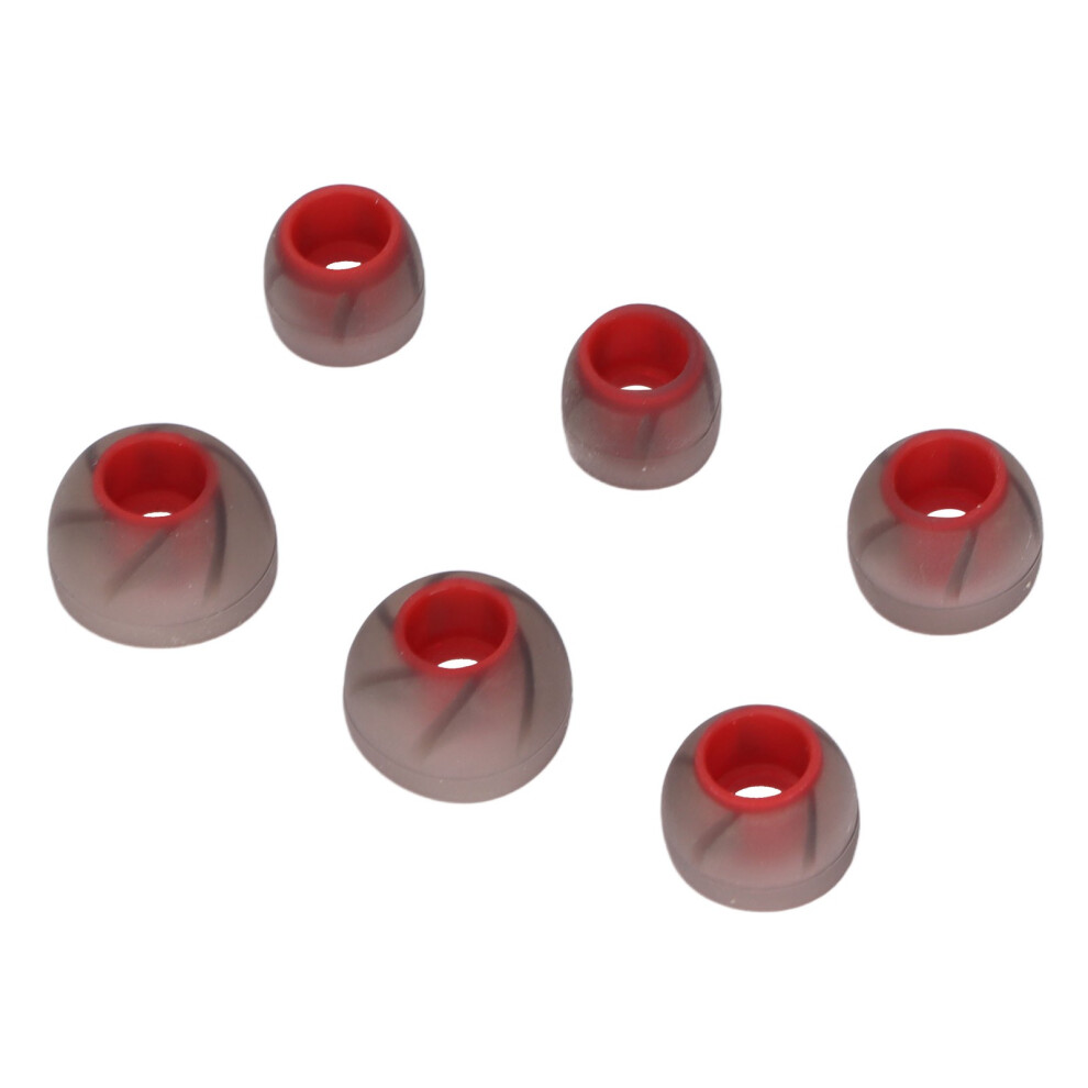Earphone Eartips 6Pcs 3 Sizes Silicone Noise Uce 4.5Â6.5Mm Compatible Red 4631357778609