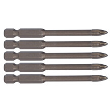 5-teiliges Kreuzbohrersatzset 6 mm Innensechskant für Glas, Beton, Fliesen