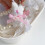 Stylish Rabbit Cherry Charm Detachable Keychain Pearls-White 6