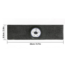 Wiederaufladbarer LED-Kopflampe mit Kopfband 22x6,5 cm, 70 g für Laufen & Fitness