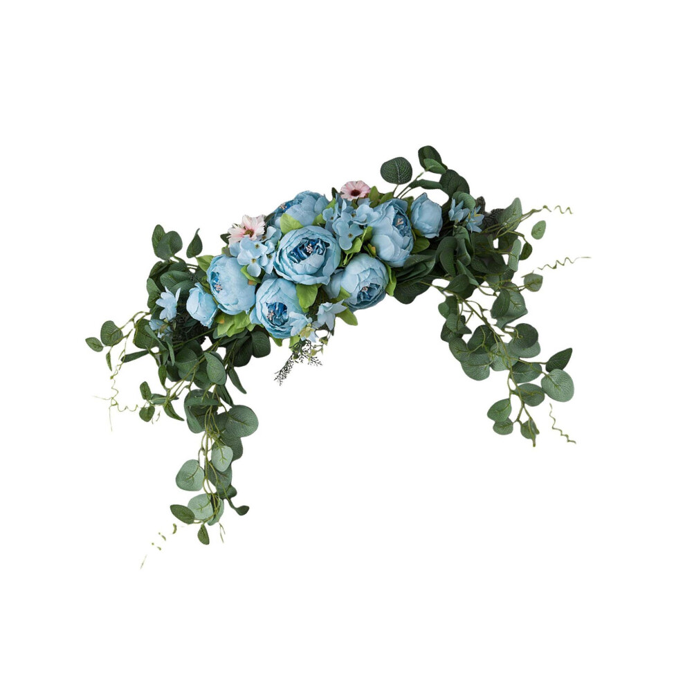 (spring blue, 75cm) Arch Fake Flower Handmade Flowers Backdrop with Leaves Home-image-OPC-PMQCV5B-NEW