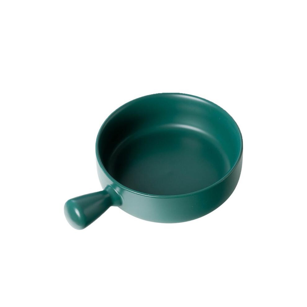 (Green) Ceramic Salad Bowl Handled Reusable Instant Noodles Bowls Tableware-image-OPC-PMQD2C7-NEW