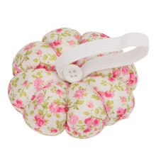 Kleiner orangerocker Pumpkin-Form-Pin-Cushion mit Cartoon-Design und Blumen-Details