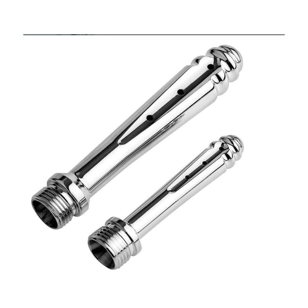 Enemas Shower Stainless Steel 7-Hole Anal Plug For Anal And Vaginal Shower Enema Silver M12mm For Women And Men