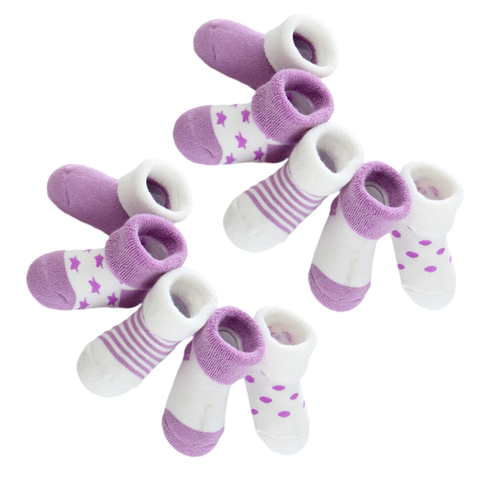 (Purple, S) 5a Of Wide Application Indoor Baby Sock Shoes Safe Ingredients Elastic-image-OPC-PMQDHT8-NEW