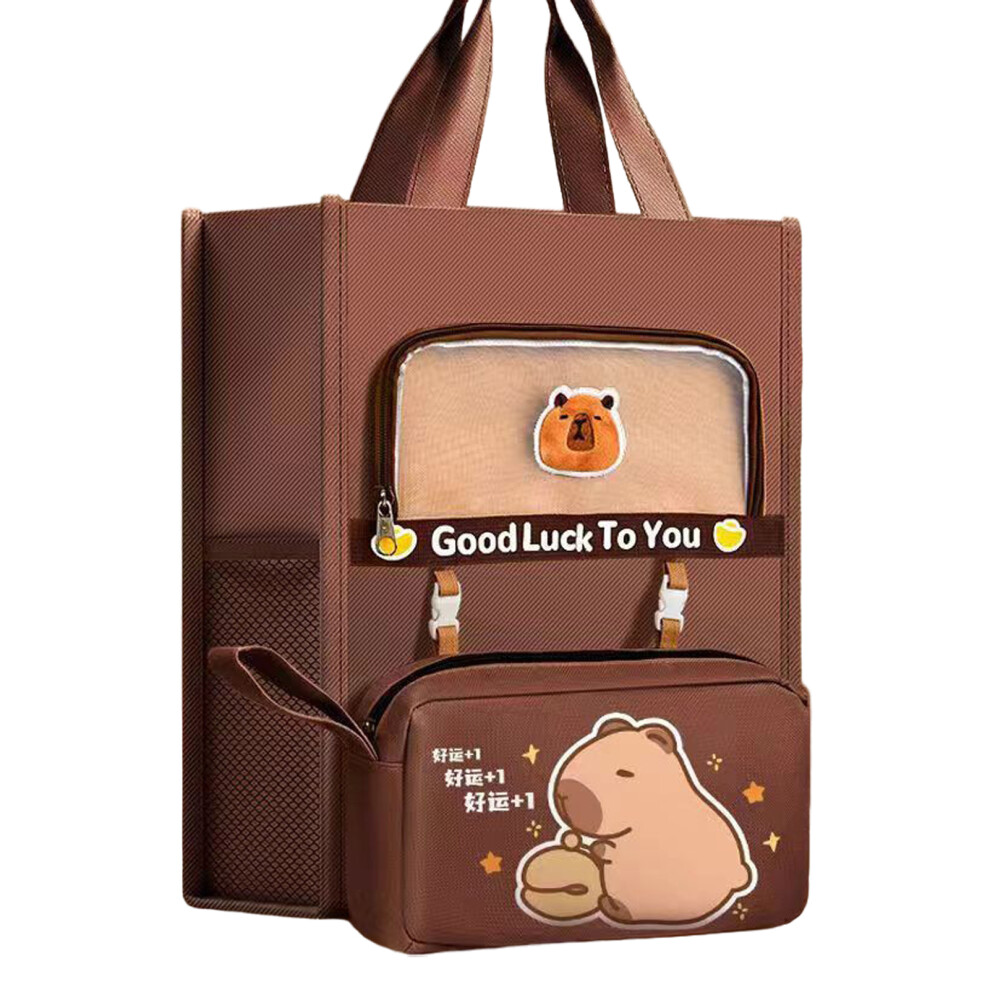 (type1) Student Backpack With Detachable Pencil Case Study Sesons Kapibala-image-OPC-PMQDJMZ-NEW