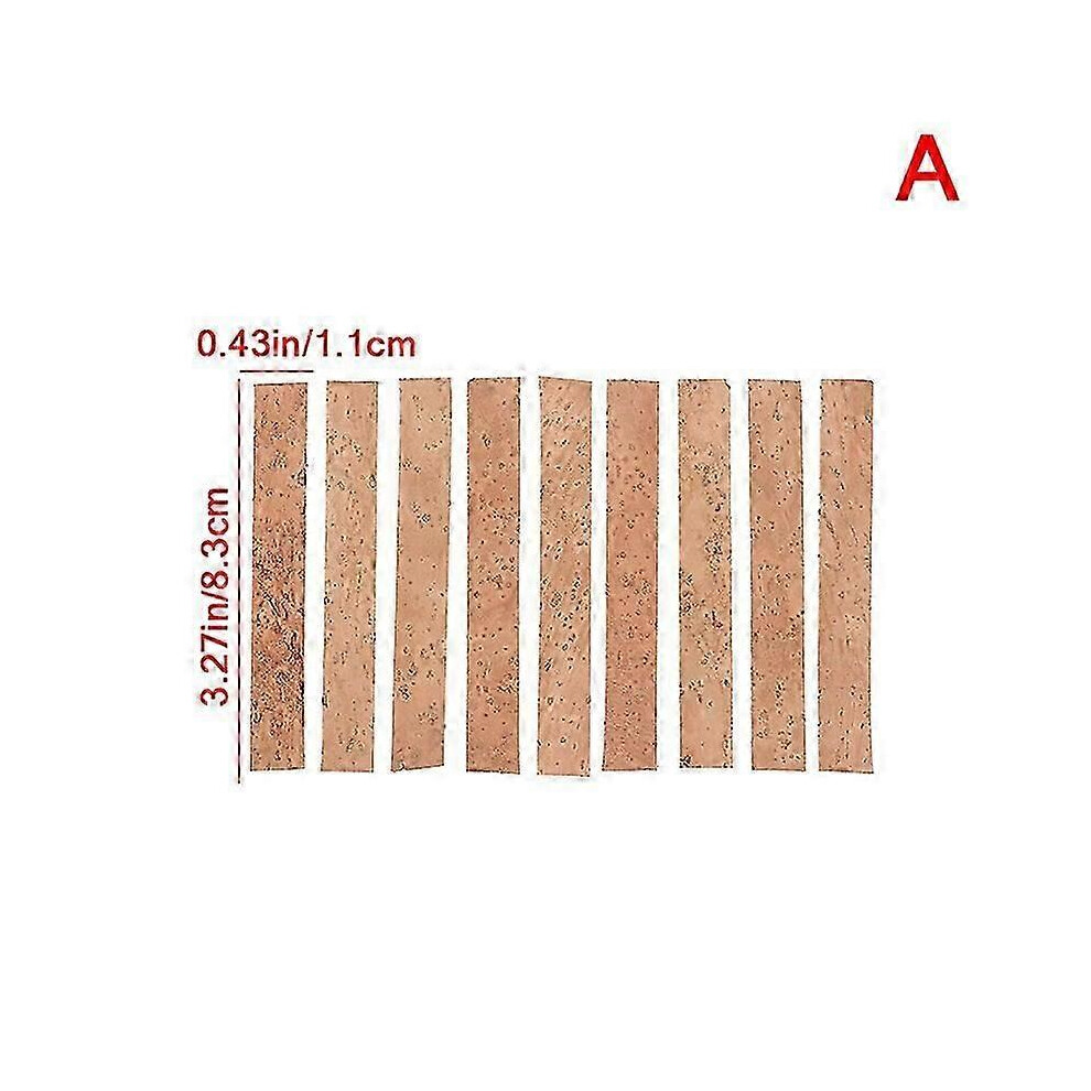 Kikidex (As Show, 10Pc) 4Pcs Lot Different Size Clarinet Cork Joint Corks Sheets For Saxophones Musical Instruments Accessories