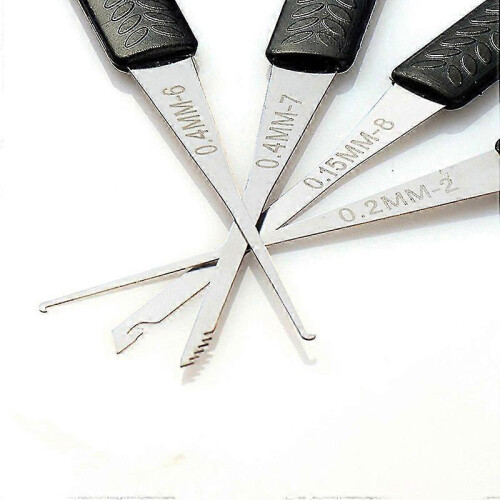 (As show, One size) 12 Pcs Lock Broken Key Extractor Removal Hooks Needle Automatic Locksmith Tool Set Key Removal Extractor Tools Kits 2