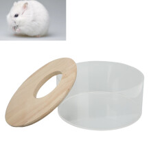 Hamster Sand Bath Box Small Round Acrylic Pet Sandpit Transparent Easy Clean
