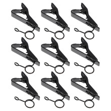 9-teiliges Mikrofon-Clip-Set aus Metall für Business-Kleidung