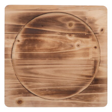 Wood Trivet Pad 9x9" Rutschfester Tischschutz