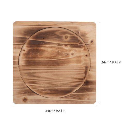 Wood Trivet Pad 9x9" Rutschfester Tischschutz 2