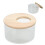 Small Round Acrylic Hamster Sand Bathtub for Bathing, Transparent 5