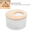 Small Round Acrylic Hamster Sand Bathtub for Bathing, Transparent 8