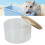 Small Round Acrylic Hamster Sand Bathtub for Bathing, Transparent 15