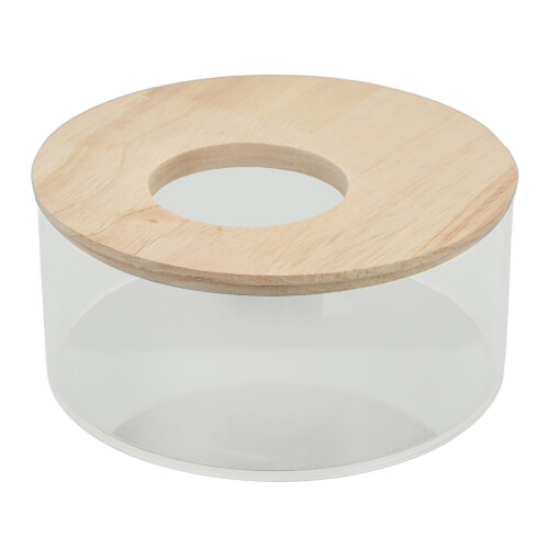 Hamster Sand Bath Box Small Round Acrylic Pet Sandpit Transparent Easy Clean 1