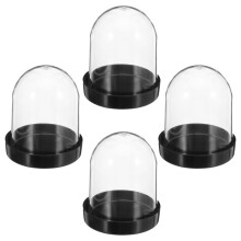 4Stk Durchsichtige Kuppelglocke Kunststoff Für Pflanzenschutz Terrarium