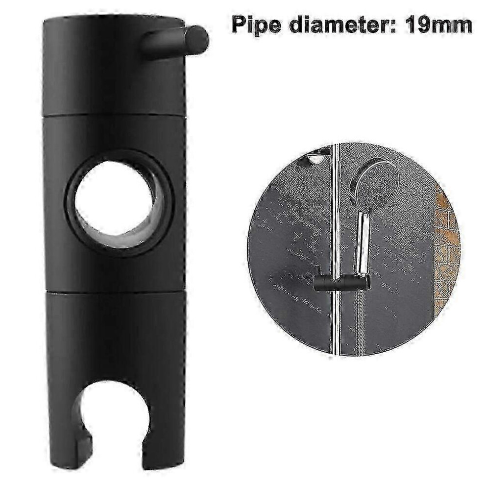 Kikidex (As Show, One Size) Universal Hand Shower Holder, Adjustable Shower Holder, 360 Rotatable Shower Hand Shower Holder For Slide Silver