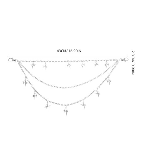 pantsketting meerdere lagen vrouwen en 2