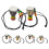 6 djembe hangertjes, afrikaanse percussieketting 10