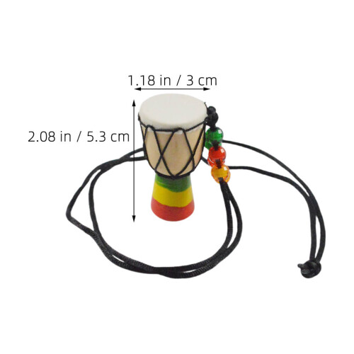 6 djembe hangertjes, afrikaanse percussieketting 1