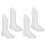 4 wit plastic voetmodel 11,5 cm voor en sieraden display 1