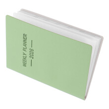 pocket planner 2026 week- en maandkalender met pu omslag en dik