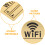 wifi wachtwoord sticker voor thuis en 8