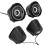 Petits haut-parleurs de bureau USB noirs standard 3W 2CH 1