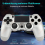 Draadloze gamepad, voor PS4Compatibel met PS4Controller Zilver 3