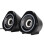 Petits haut-parleurs de bureau USB noirs standard 3W 2CH 16