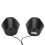 Petits haut-parleurs de bureau USB noirs standard 3W 2CH 8
