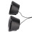 Petits haut-parleurs de bureau USB noirs standard 3W 2CH 12