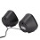 Petits haut-parleurs de bureau USB noirs standard 3W 2CH 6