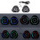 Petits haut-parleurs de bureau USB noirs standard 3W 2CH 3