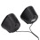 Petits haut-parleurs de bureau USB noirs standard 3W 2CH 4