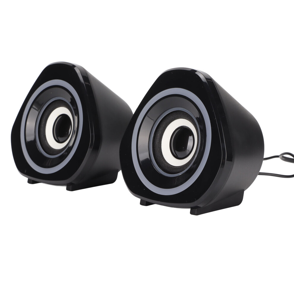 Usb Powered Desktop Speaker With Heavy Subwoofer, Led 3W, Light/Black/Blue 9401357782686