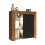 Creative Furniture Serene Sideboard 83cm - Dark Oak & Black Matt Doors + LED Lights 5