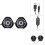 Haut-parleur USB de bureau 3 W 2.0CH Mini LED noir PS4 16