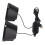 Haut-parleur USB de bureau 3 W 2.0CH Mini LED noir PS4 3