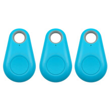 GPS Mini Tracker för Hund / Katt / Nycklar Ljusblå 3-Pack