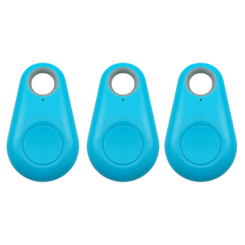 GPS Mini Tracker för Hund / Katt / Nycklar Ljusblå 3-Pack